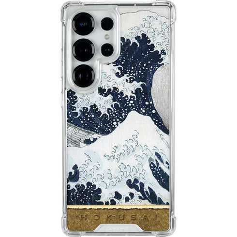 The Great Wave off Kanagawa by Hokusai Galaxy S25 Ultra Clear Case